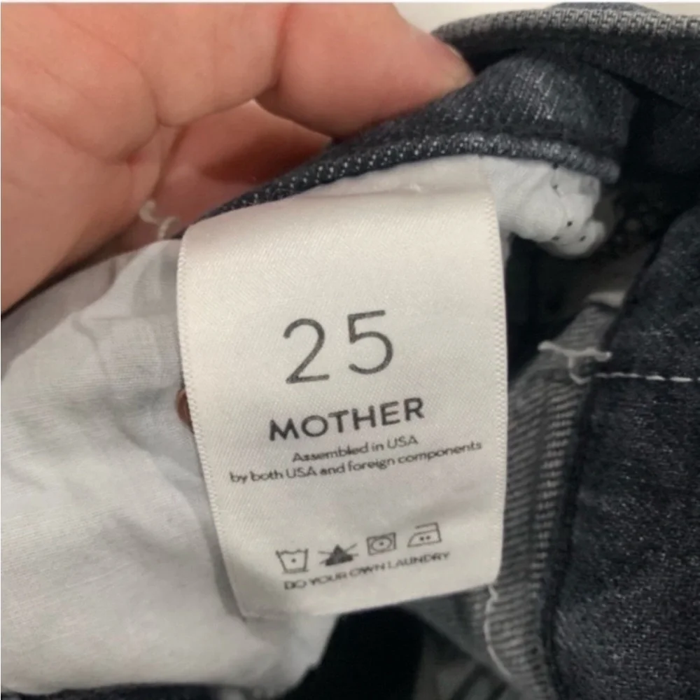 ✅ Mother SUPERIOR Jeans The Insider Crop Step Chew in Pedal To The Pedal Destroy